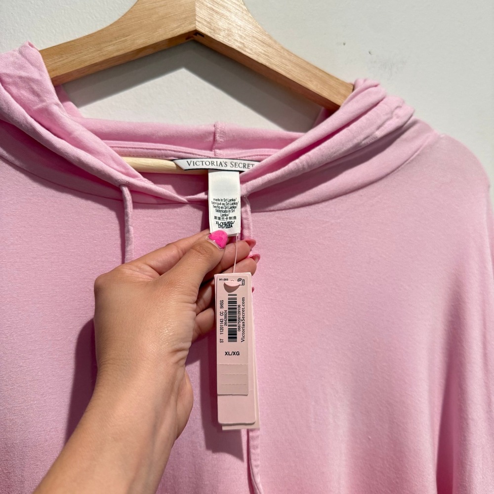 NWT Victorias Secret Pink Ombre Gradient Lightweight Pullover Hoodie XL - Picture 4 of 4